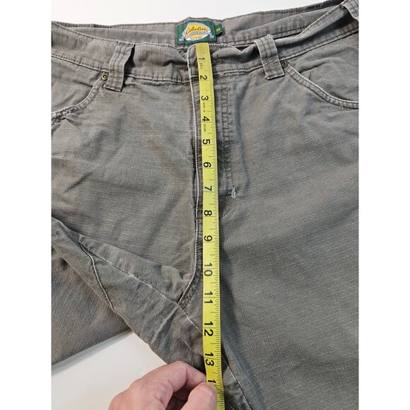 Cabelas size 38 rip stop active outdoor working shorts casual green chino ^ - Picture 4 of 6